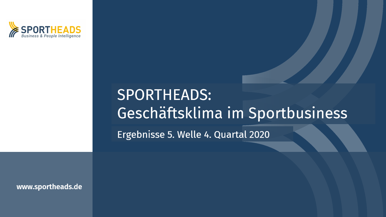 Geschäftsklima im Sportbusiness: Ergebnisse 5. Welle 4. Quartal 2020