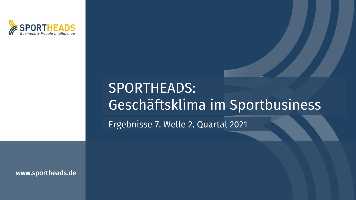 Geschäftsklima im Sportbusiness: Ergebnisse 7. Welle 2. Quartal 2021