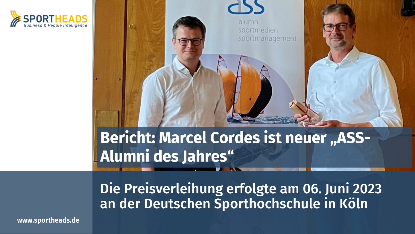 Bericht: Marcel Cordes ist neuer „ASS Alumni des Jahres“